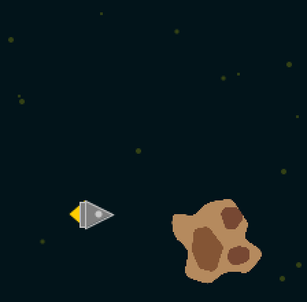 The 2D-Rocket is very pixelated without the pixel density being adjusted.