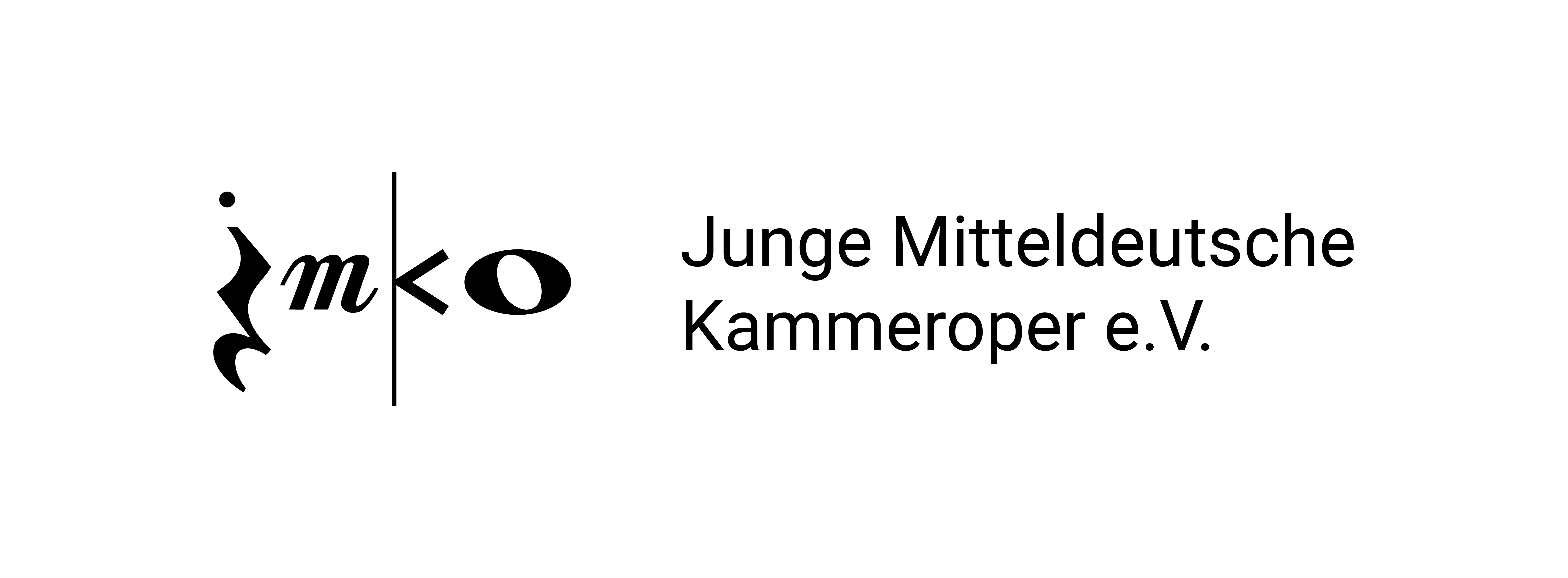Logo (long version) of Junge Mitteldeutsche Kammeroper by Conrad Dreyer